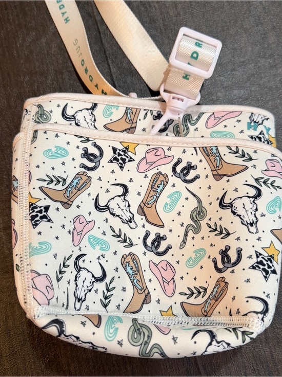 HydroJug Handbags - HydroJug Sleeve Cowboy Print with White Strap